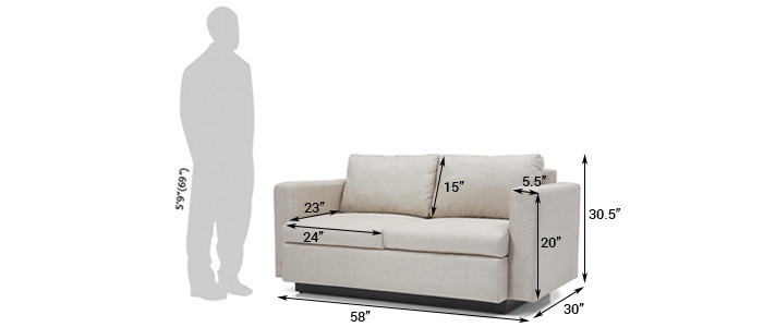Hazard Fabric Sofa 6Seater